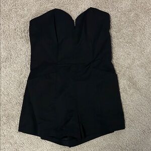 H&M Black Strapless Romper